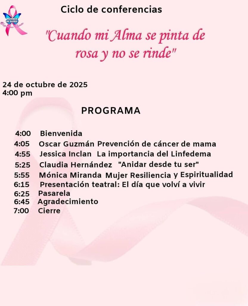 MI ALMA SE PINTA DE ROSA Y NO SE RINDE: SOBREVIVIENTES DE CÁNCER acero