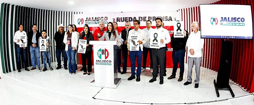 EN MÉXICO ESTAMOS HASTA LA MADRE INUNDADOS EN SANGRE: PRI JALISCO pri