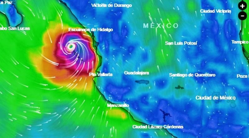 SE DEBILITA "WILLA" EN EL OCÉANO PACÍFICO.