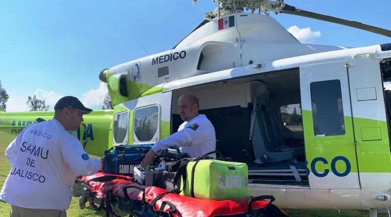 CASI MEDIO CENTENAR DE EMERGENCIAS ATENDIDAS POR EL HELICOPTERO SAMU.