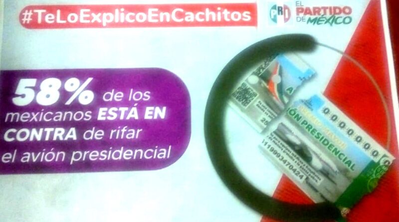 EL AVIÓN PRESIDENCIAL ES UNA CORTINA DE HUMO, SIGUE EN “CACHITOS”, PRI JALISCO.