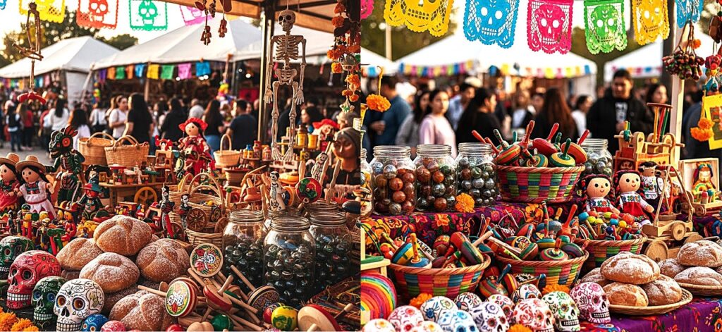 UNA FERIA DIVERTIDA Y LLENA DE VIDA EN EL MARCO DEL DÍA DE MUERTOS muertos