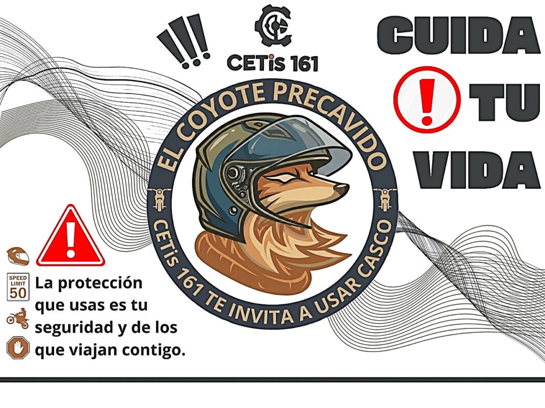 SIN CASCO NO HAY VIDA, ALUMNOS DEL CETIS PROMUEVEN CAMPAÑA EN TALA TALA