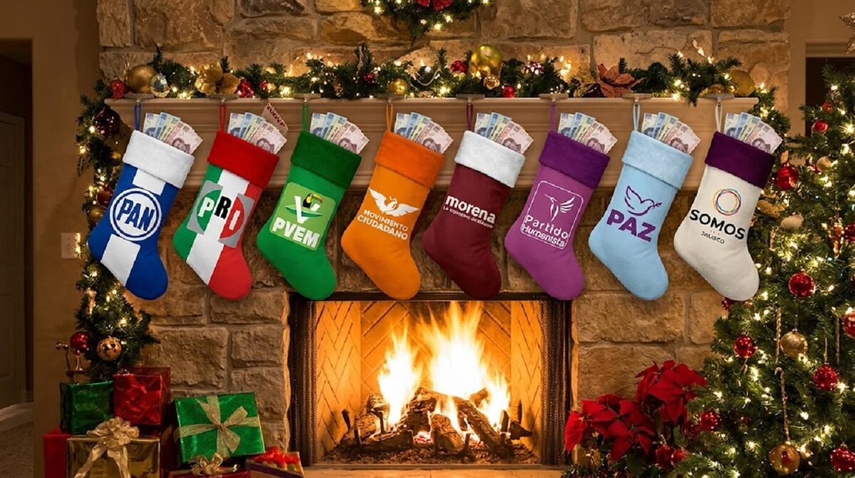 IEPC otorga regalo prenavideño a partidos políticos, les desea feliz 2027 iepc